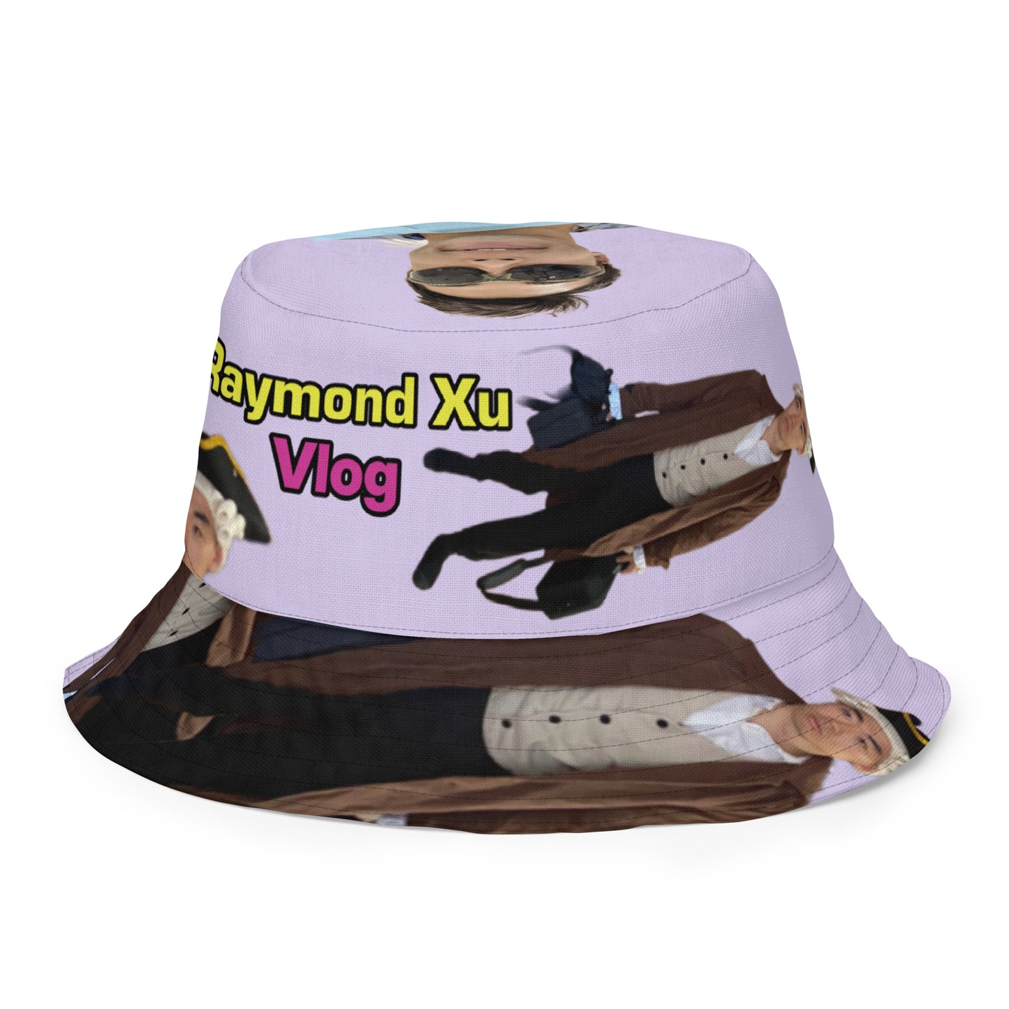 Reversible bucket hat wit my face