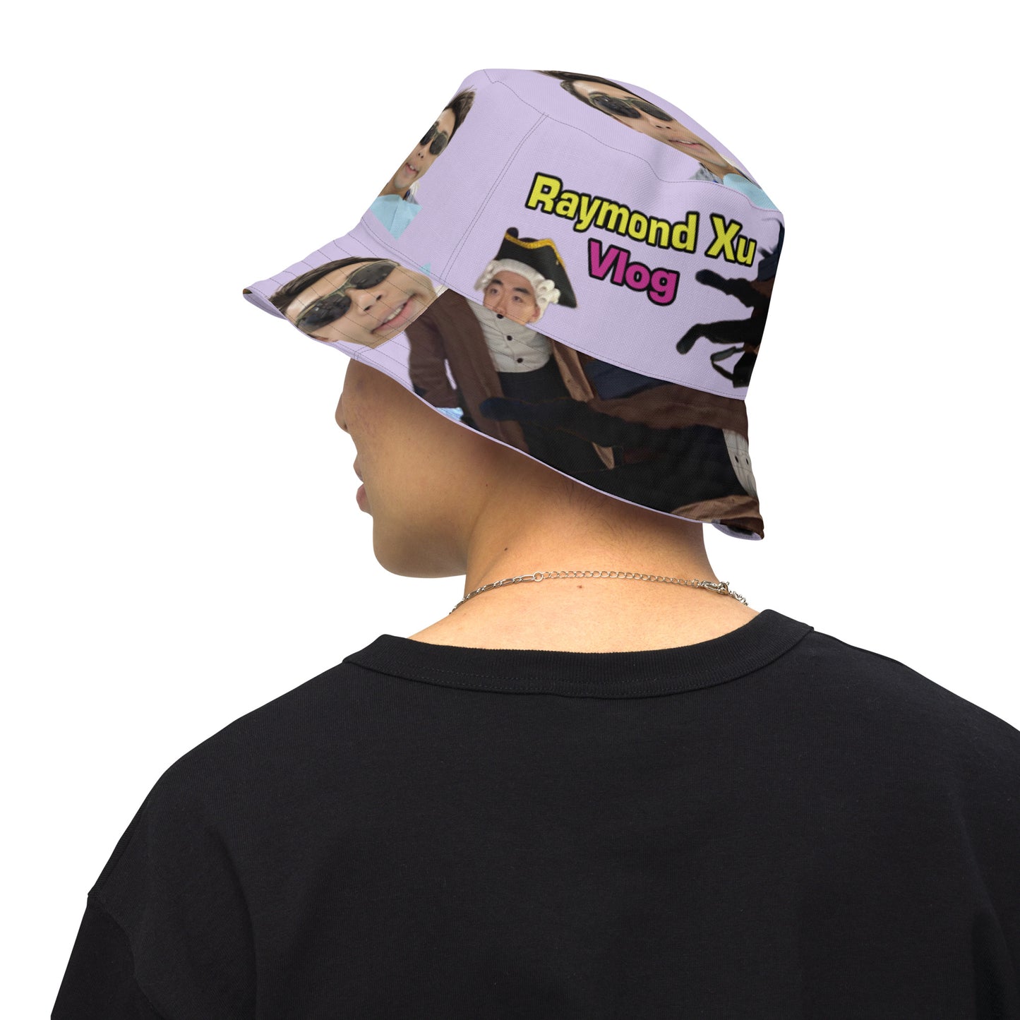 Reversible bucket hat wit my face