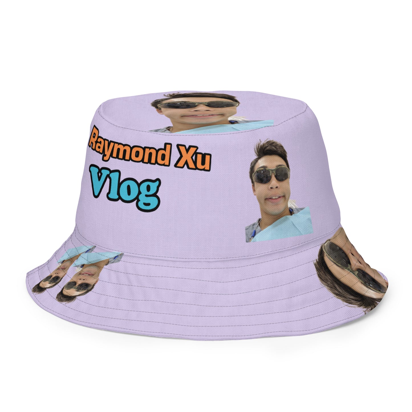 Reversible bucket hat wit my face