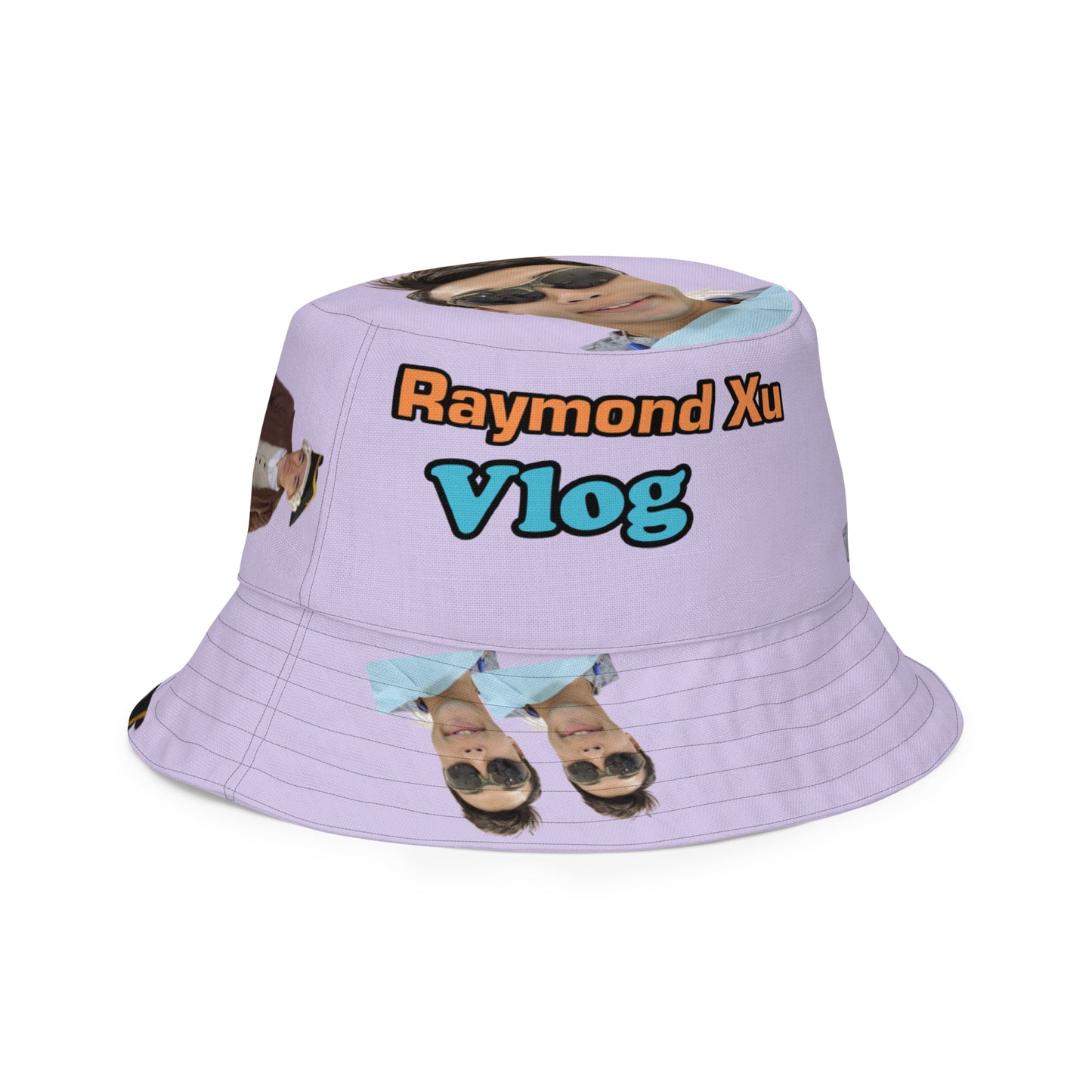 Reversible bucket hat wit my face