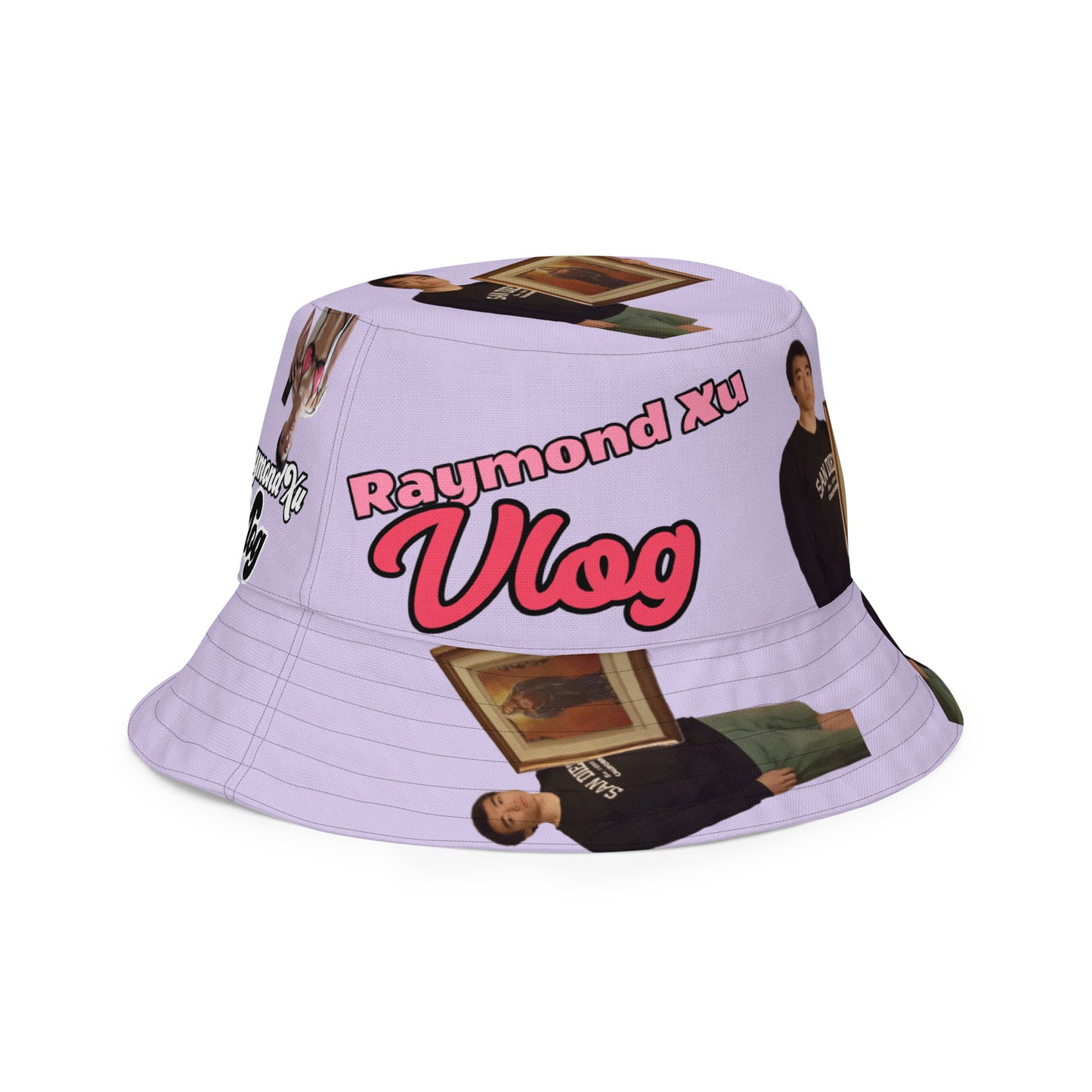 Reversible bucket hat wit my face